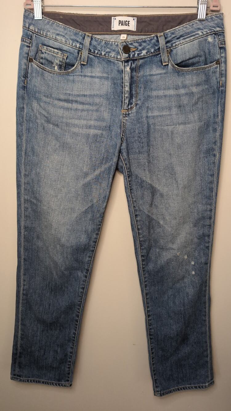 PAIGE Porter Straight Leg Jeans Size 29 Medium Wash Premium Denim